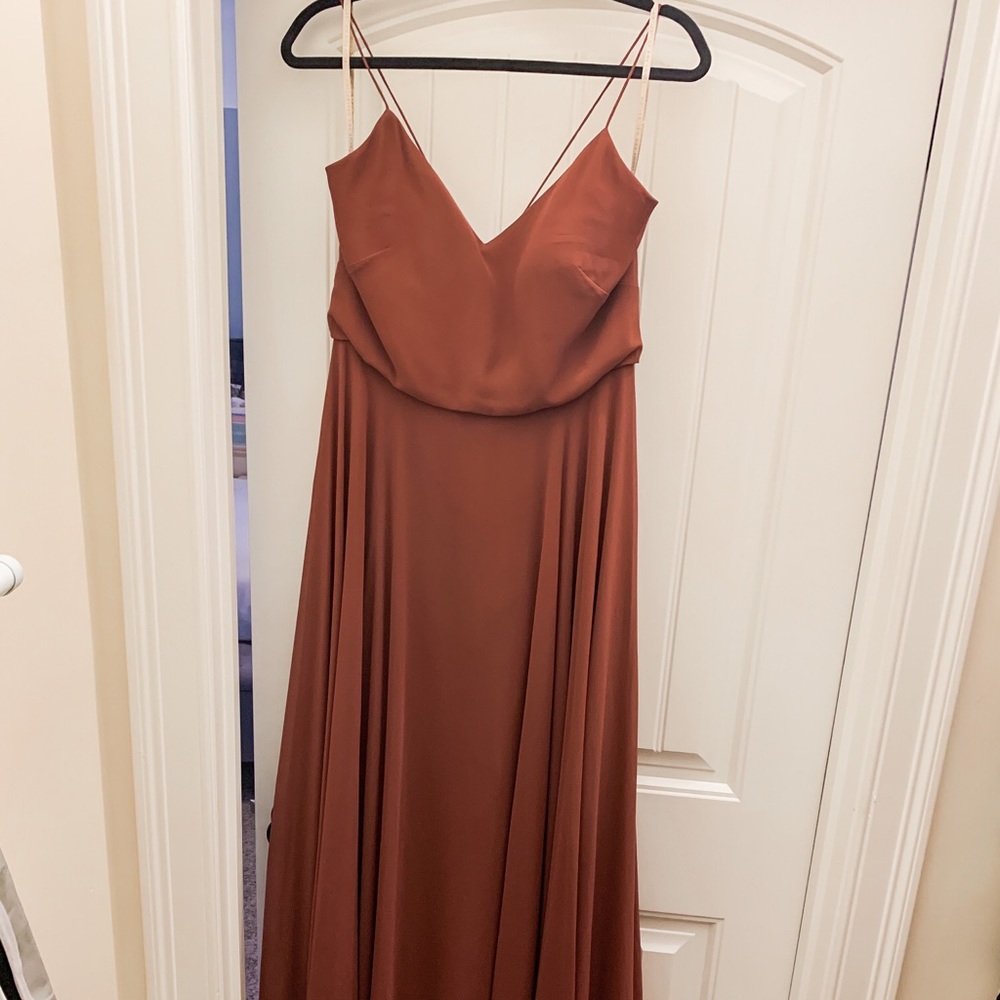 Jenny Yoo inesse dress, cinnamon rose, size 8